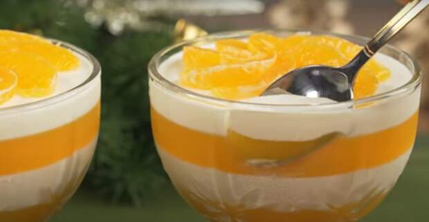 Шикарный десерт из мандаринов