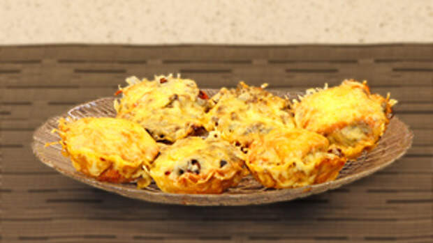 Фото к рецепту: Кексики из филе с начинкой Фото к рецепту: Кексики из филе с начинкой