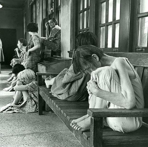 Пациенты в психиатрической больнице штата Огайо. 1946 20 век, история, фотографии