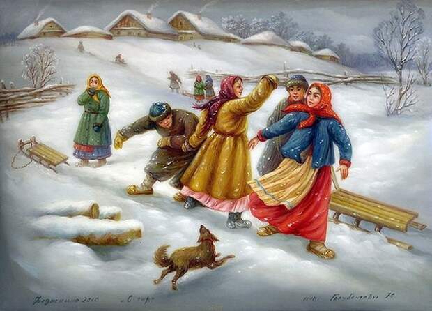 Старая Русь в Федоскинских миниатюрах.