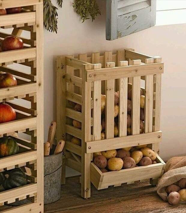 Удобные системы хранения овощей и фруктов 0