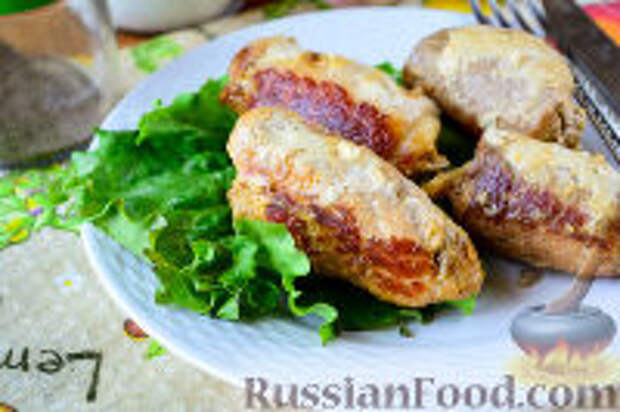 Фото к рецепту: Мясные рулетики в сливках