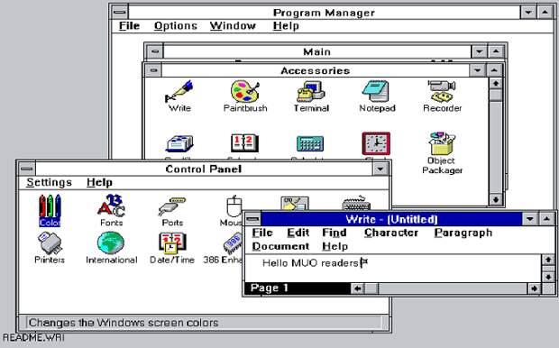 windows 3.1 demo