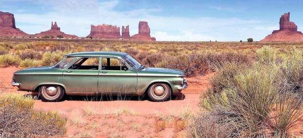 4-дверная версия Corvair. А были еще купе, кабриолет, универсал и даже микроавтобус Chevrolet Corvair, chevrolet, авто, автомобили
