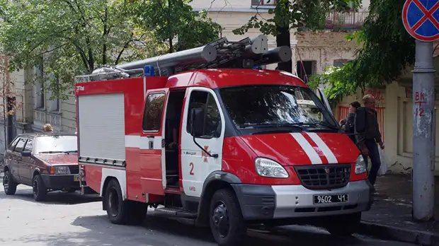 В здании украинского телеканала произошёл пожар