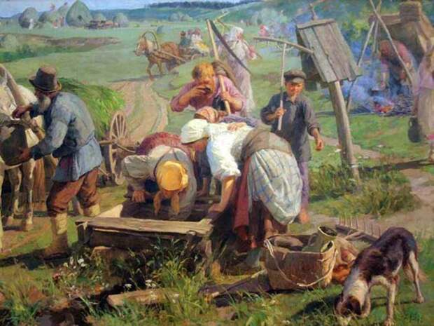 Солдатка оставалась одна и должна была работать и содержать семью. /Фото: kultura-klimovo.ru Солдатка оставалась одна и должна была работать и содержать семью. /Фото: kultura-klimovo.ru
