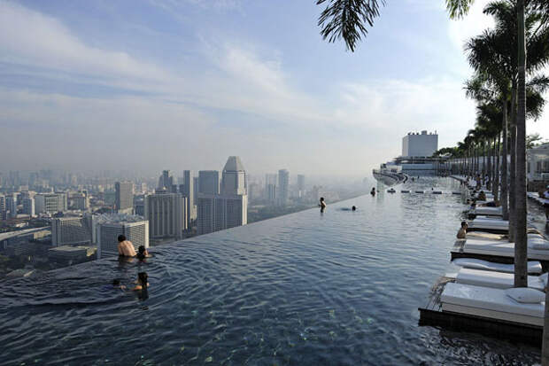 Бассейн отеля Marina Bay Sands, Сингапур