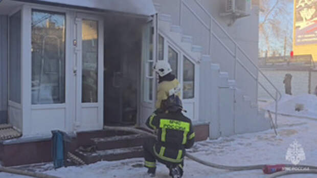 Пожар в Рубцовске / Фото: t.me/mchs_altkray