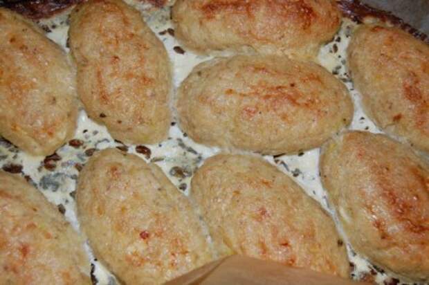 Зразы рыбные с сыром и зеленым луком