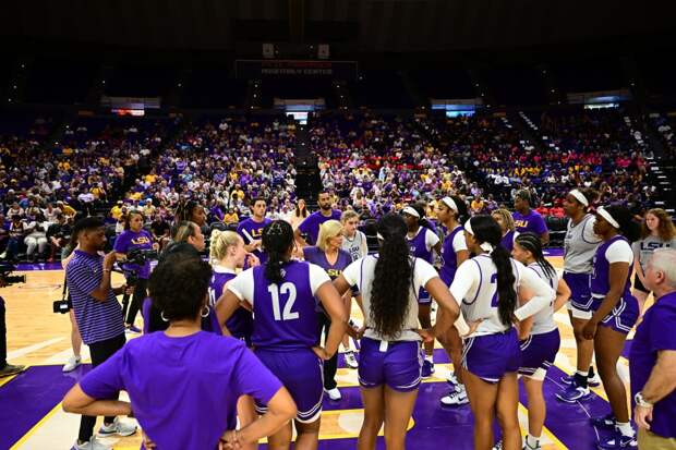 LSU Women's Basketball Practice Hailey Van Lith Angel Reese