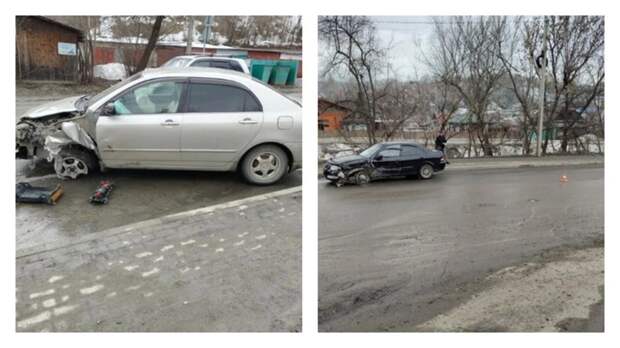 В Горно-Алтайске при столкновении двух иномарок пострадали взрослый и ребенок