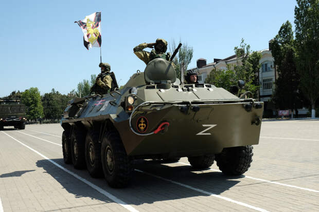 В Каспийске состоялся военный парад, посвященный 79-й годовщине Победы в Великой Отечественной войне