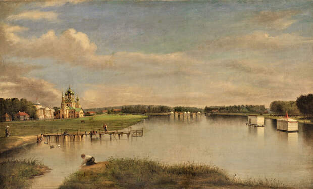 Николай Подключников, «Вид Останкина», 1850-е годы