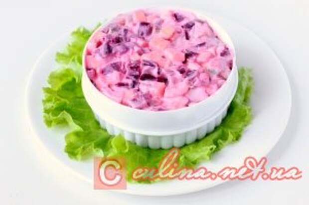 Вкусный салат с сельдью