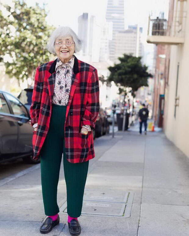 Мода пенсионеров Чайнатауна Сан-Франциско