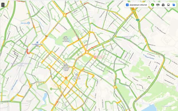 В среду утром пробки в Симферополе достигнут 5 баллов