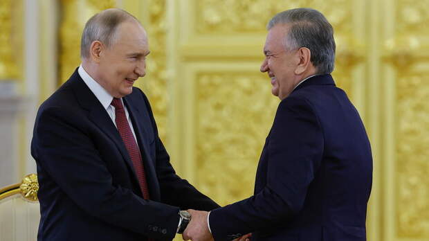 Путин на встрече с Мирзиеевым: РФ наращивает закупки продуктов из Узбекистана
