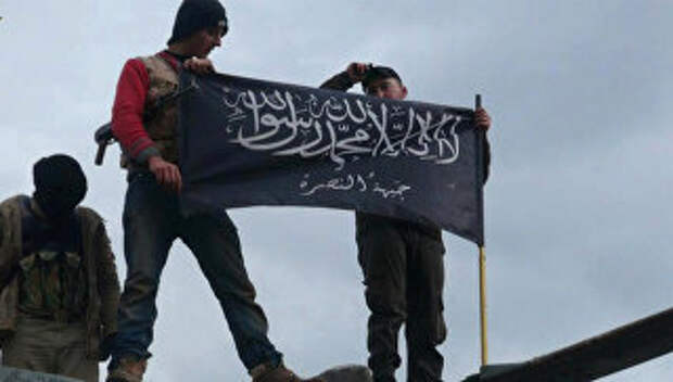 Боевики террористической группировки Джебхат ан-Нусра на севере Сирии. Архивное фото