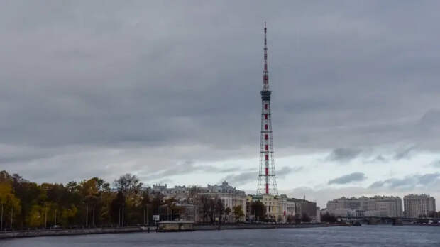 Петербургская телебашня примерит цвета Георгиевской ленты в День Победы