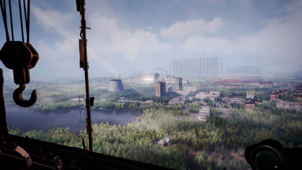 Вид на Дугу и прочие достопримечательности виртуальной Припяти