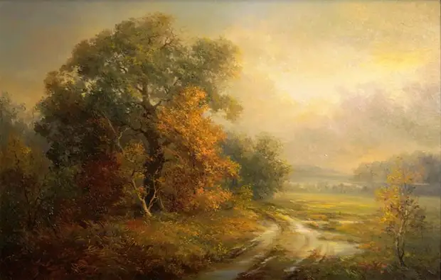 Латвийский художник-пейзажист Jan Bartkevics (Ян Барткевич)