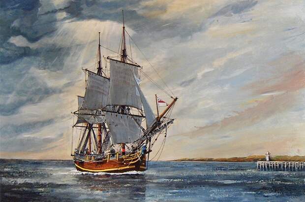 Трехмачтовый парусник HMS Bounty / Источник: wikipedia.org