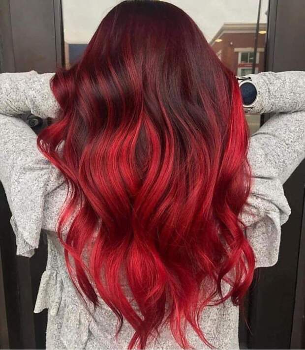 Красные волосы на женщинах 40-50 лет фото 14
