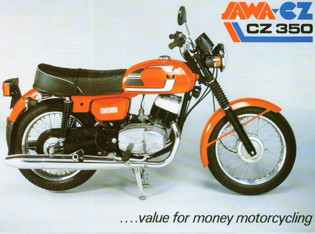 Мотоциклы CZ-350 экспортировались и в капиталистические страны