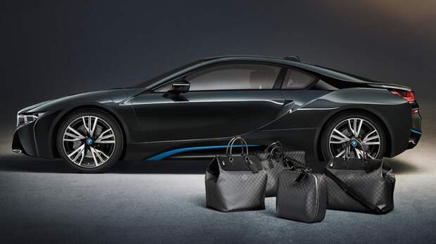 6. Эксклюзивный дорожный набор от Louis Vuitton для BMW i8 за $20 000 автомобили, апгрейды, дорогие авто