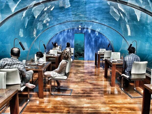 Подводный ресторан - Мальдивские острова восьмое чудо света, достопримечательности, путешествия, туризм, удивительное рядом