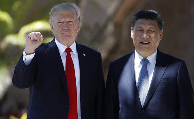 Президент США Дональд Трамп и председатель КНР Си Цзиньпин