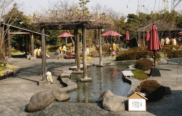 Япония, Сад Ooedo-Onsen на острове Одайба