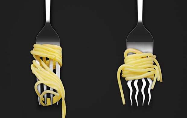 Вилка для спагетти  идея, изобретение, польза