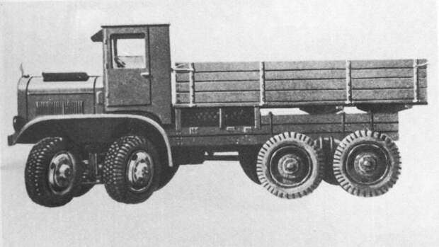 Четырёхосных автомобиль повышенной проходимости - ЯГ-12 ЯГ-12, грузовик, прототип