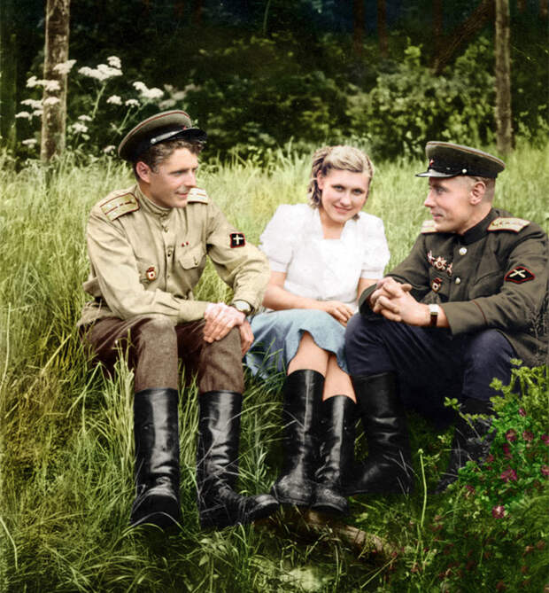 17. Противотанковая артиллерия, 1940-е время, россия, фотография, цвет