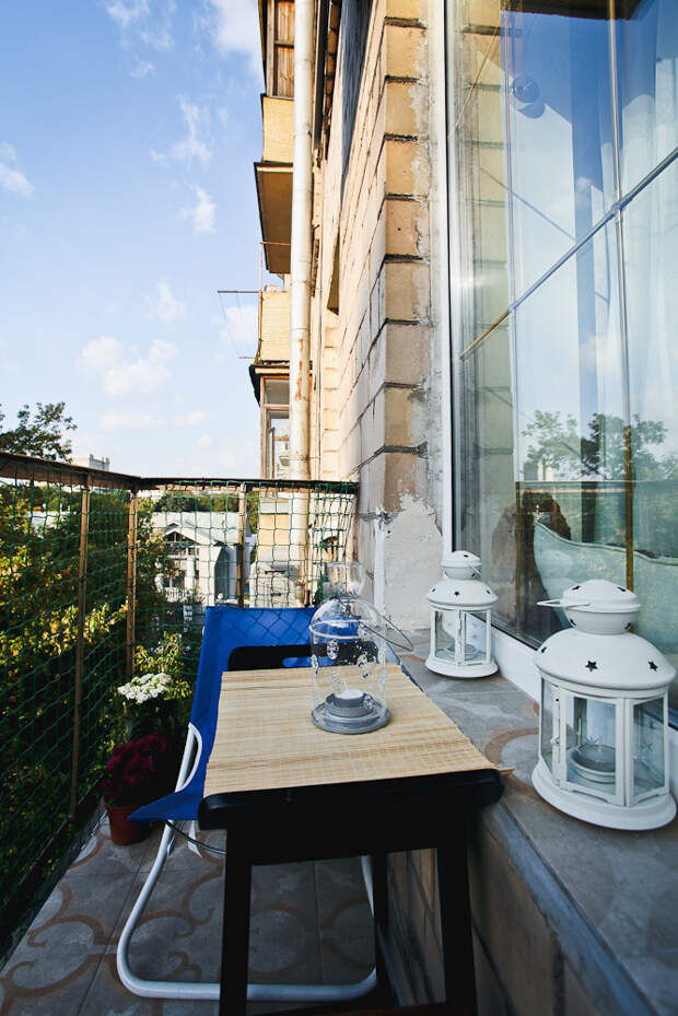 Фотография: Балкон, Терраса в стиле Кантри, Квартира, Дома и квартиры, IKEA, герой недели, герой недели 2014, двушка в москве – фото на InMyRoom.ru
