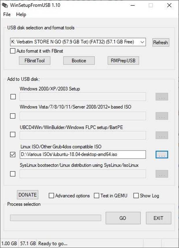 winsetupfromusb with linux option