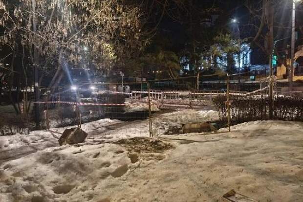 В Тамбове произошло повреждение на канализационном коллекторе