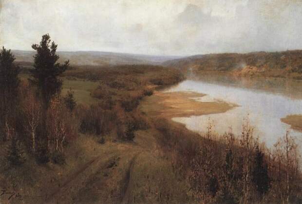 В. Д. Поленов, «Стынет. Осень на Оке близ Тарусы», 1893 г.