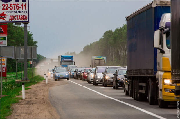 Как это делается в Германии дорога, пробка