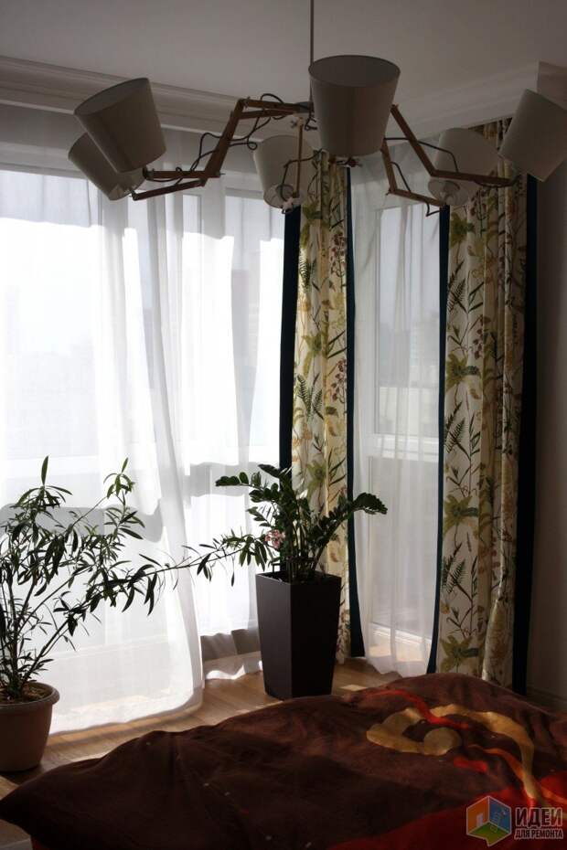 Светлая квартира с панорамными окнами - часть 1 - Спальня