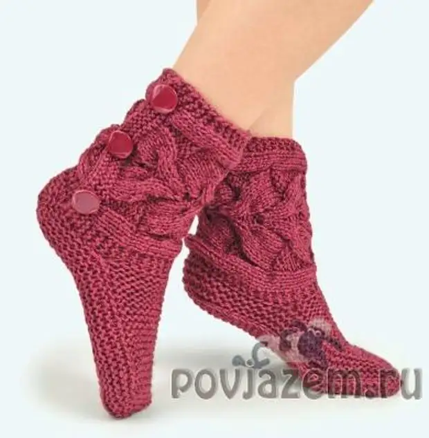 Вяжем ажурные носки спицами | Вязание - схемы, фото и описания