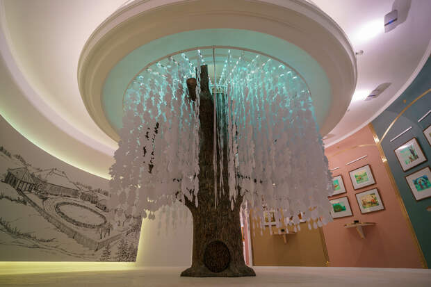 Экспозиция выставки «Эмоции природы, природа эмоций. Пушкинский литературный ландшафт»