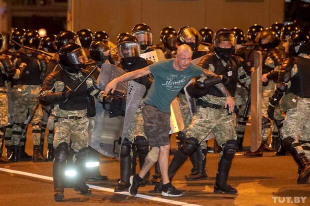Протесты в Минске. 10.08.2020. Ночь