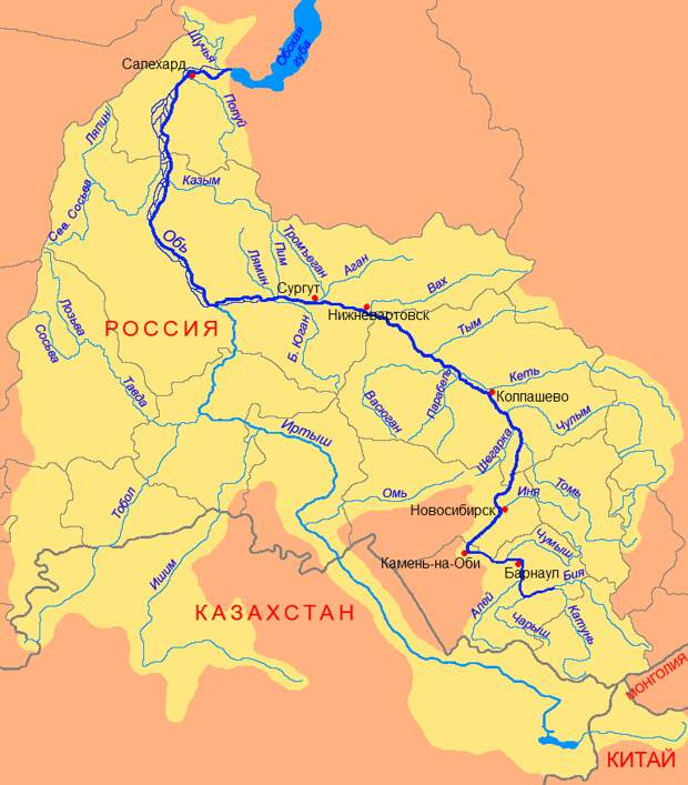 Волга — приток Камы, а Енисей впадает в Ангару: но почему на картах все наоборот
