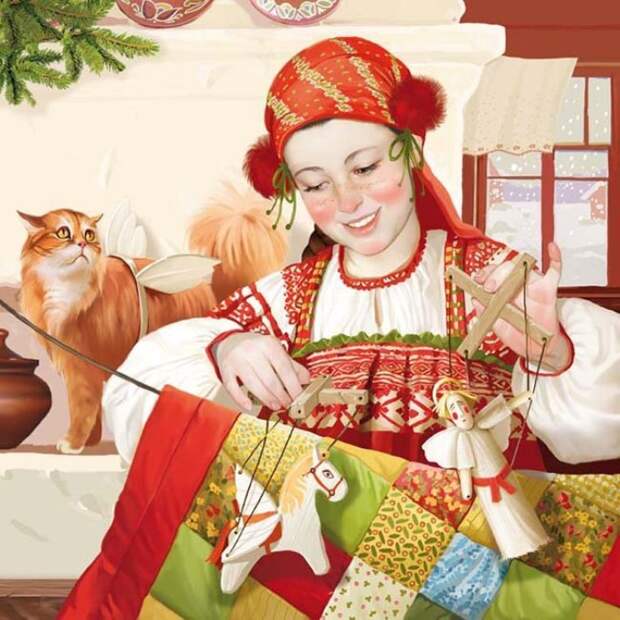 Рождественская сказка. Волшебные иллюстрации Дорониной Татьяны (Doronina Tatiana).