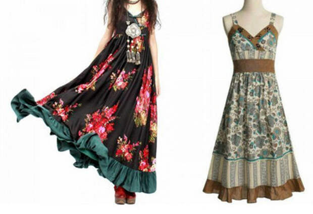 Бохо стиль: выкройки платьев, юбок, сарафанов, туники, блузы, кардигана, брюк для полных женщин...