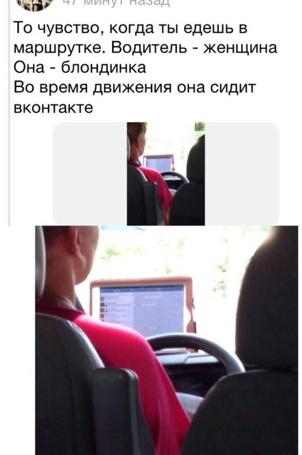 Ох уж эти девушки... водитель, маршрутка, прикол, пробка, юмор