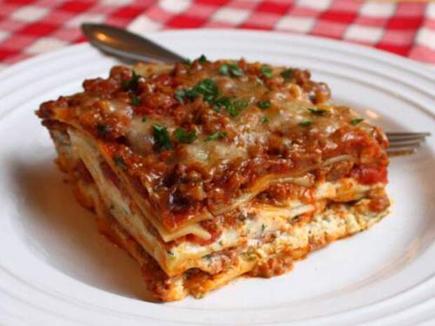 Лазанья с фаршем