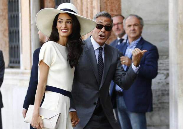 1. Джордж Клуни и Амаль Аламуддин звезды, знаменитости, малахов, свадьба